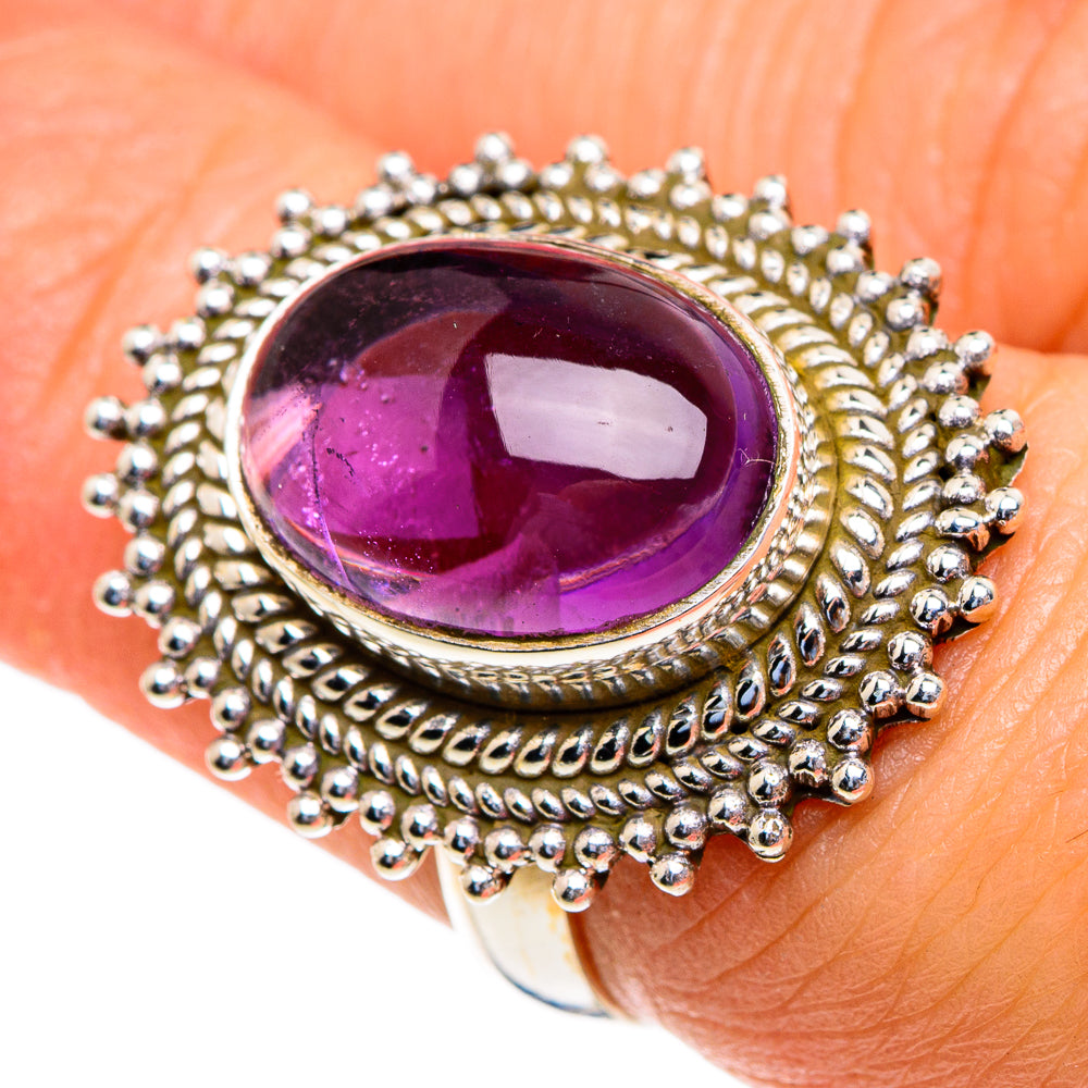 Amethyst Rings handcrafted by Anasilvercos - RING85611