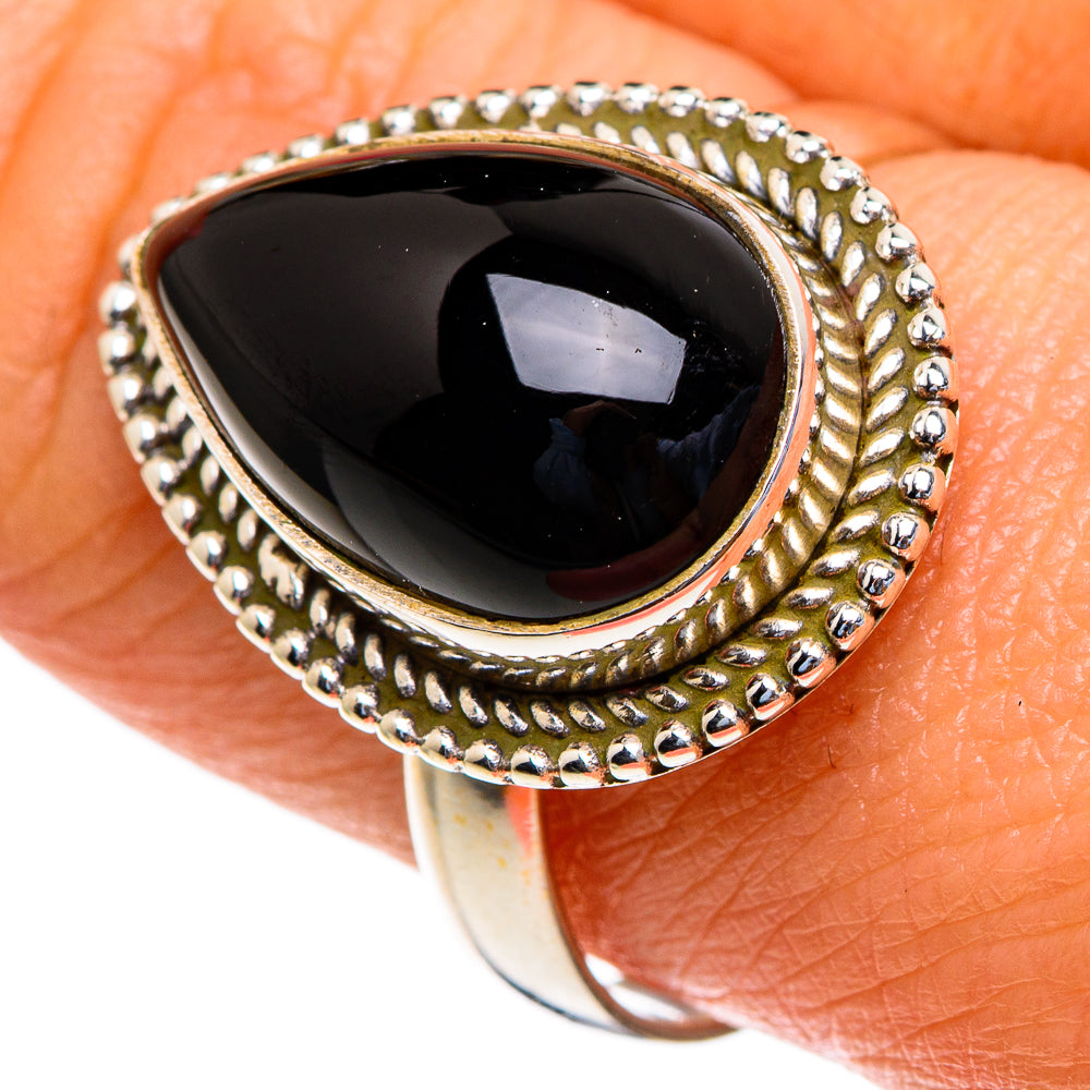 Black Onyx Rings handcrafted by Anasilvercos - RING85612
