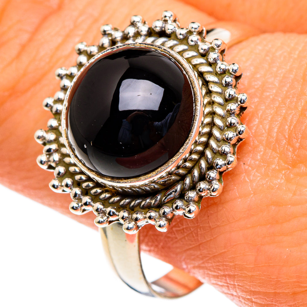Black Onyx Rings handcrafted by Anasilvercos - RING85613