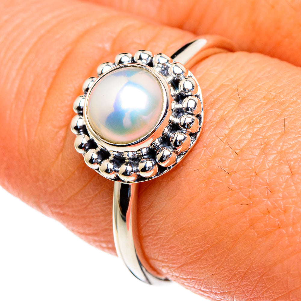 Cultured Pearl Rings handcrafted by Anasilvercos - RING85617
