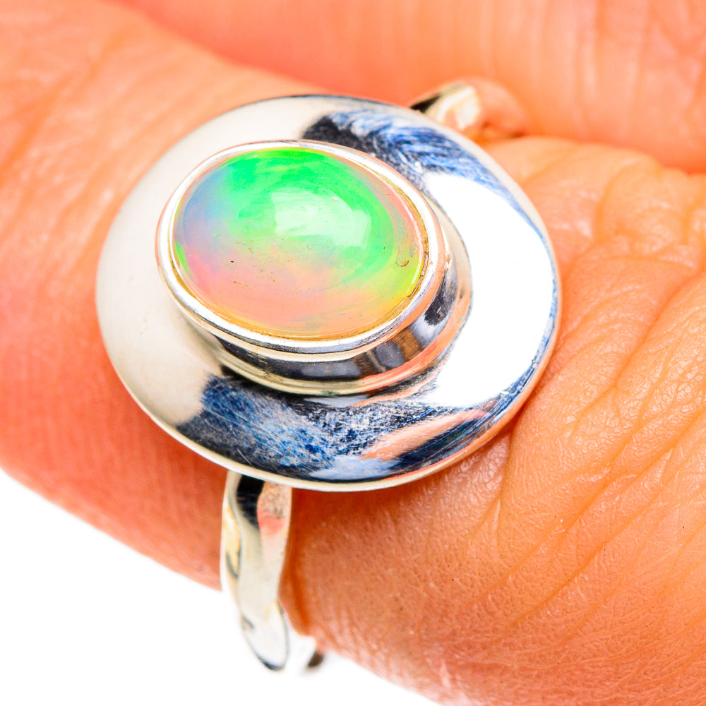Ethiopian Opal Rings handcrafted by Anasilvercos - RING85621