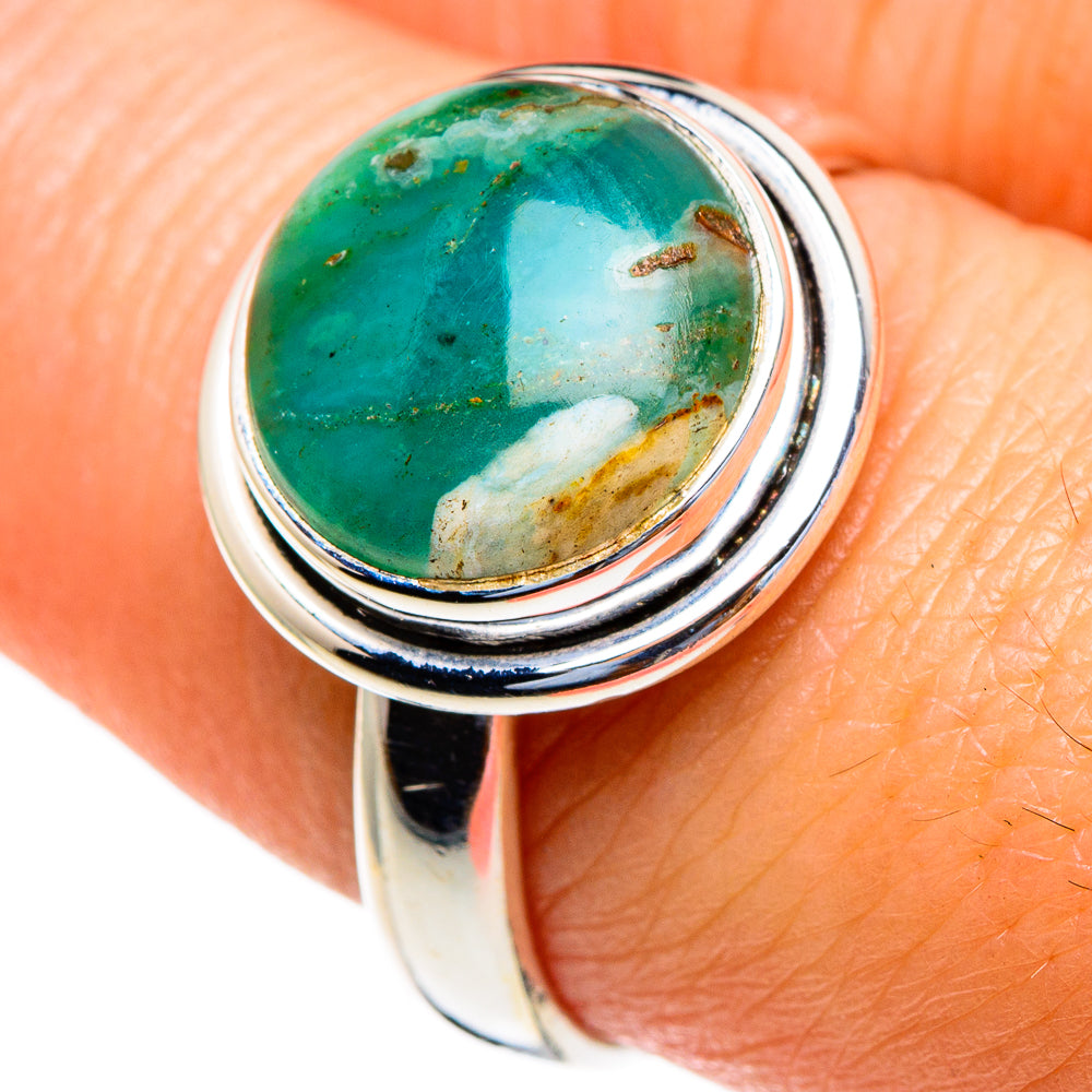 Chrysoprase Rings handcrafted by Anasilvercos - RING85626