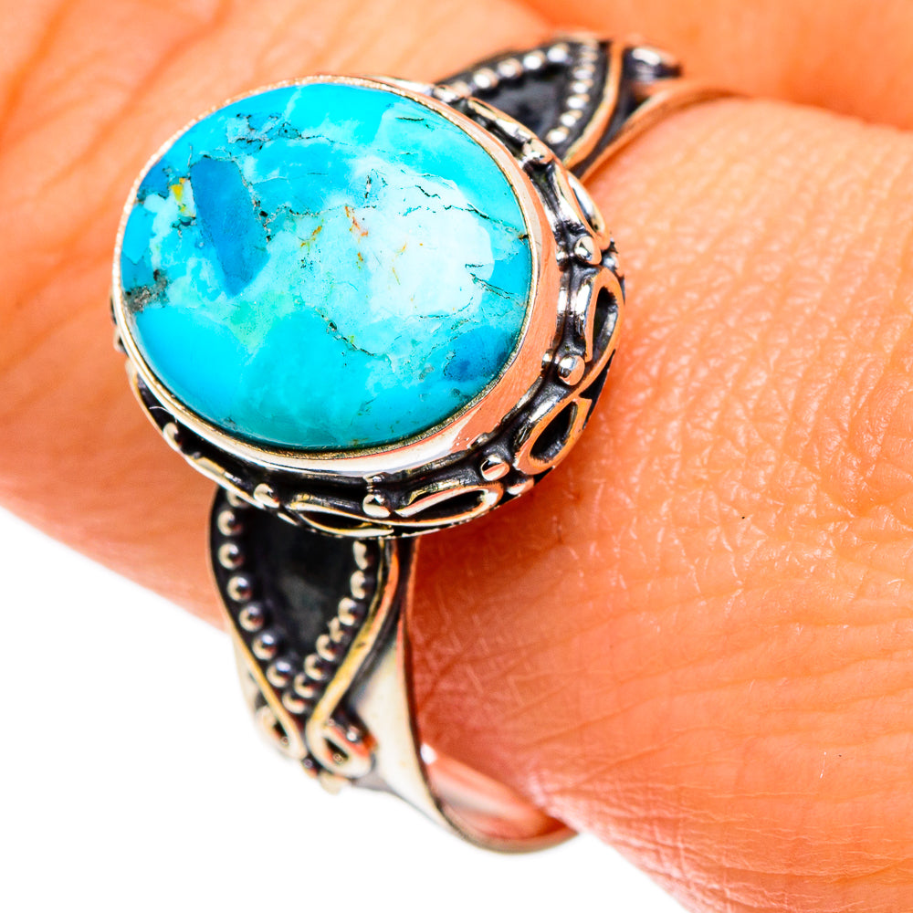 Chrysocolla Rings handcrafted by Anasilvercos - RING85628