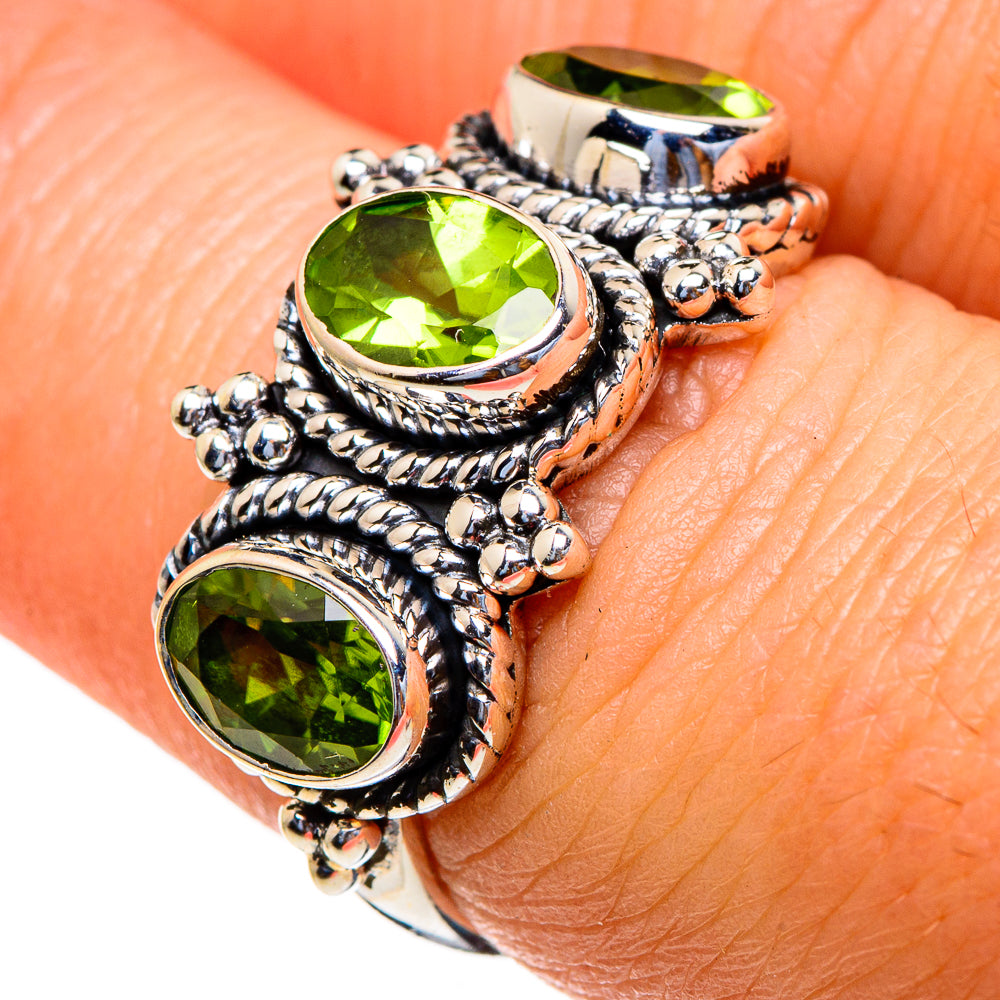 Peridot Rings handcrafted by Anasilvercos - RING85637