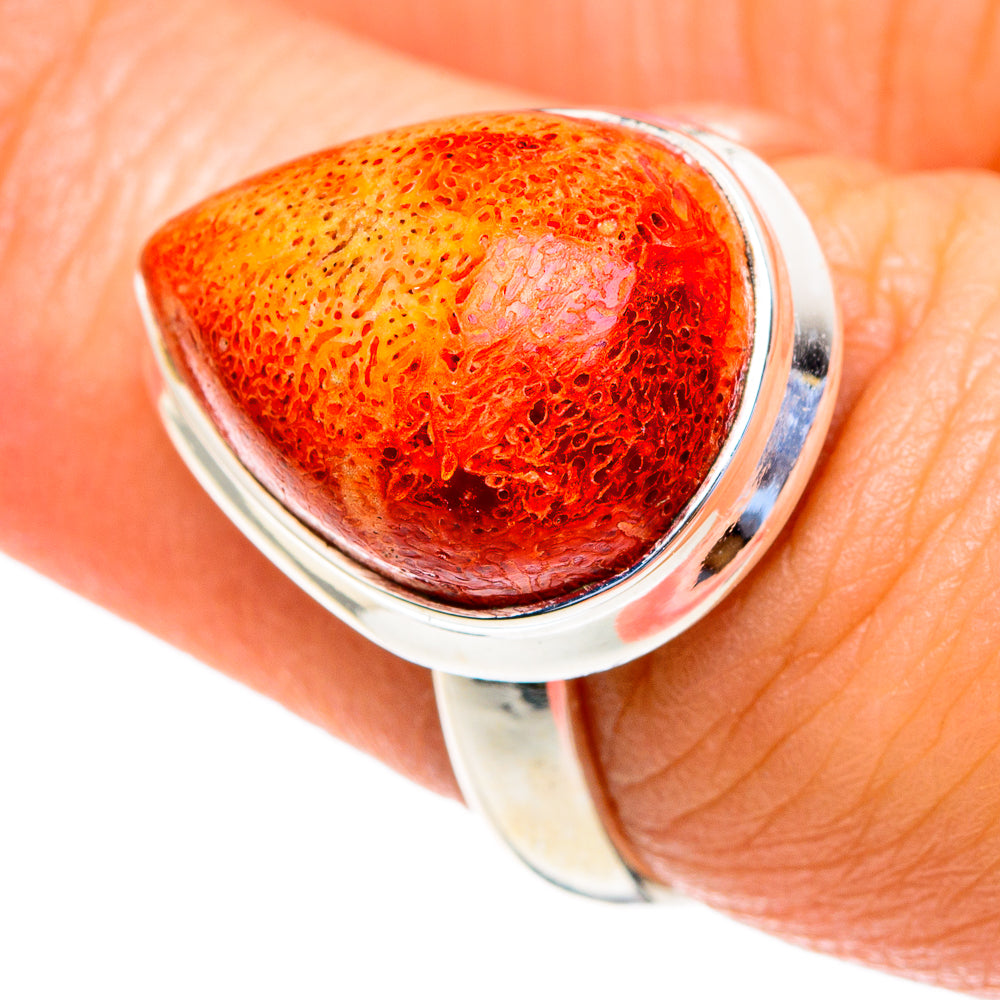 Sponge Coral Rings handcrafted by Anasilvercos - RING85646