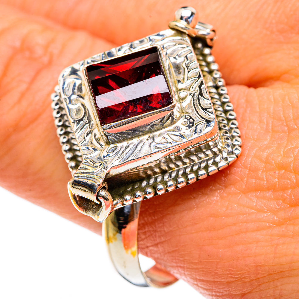 Garnet Rings handcrafted by Anasilvercos - RING85654