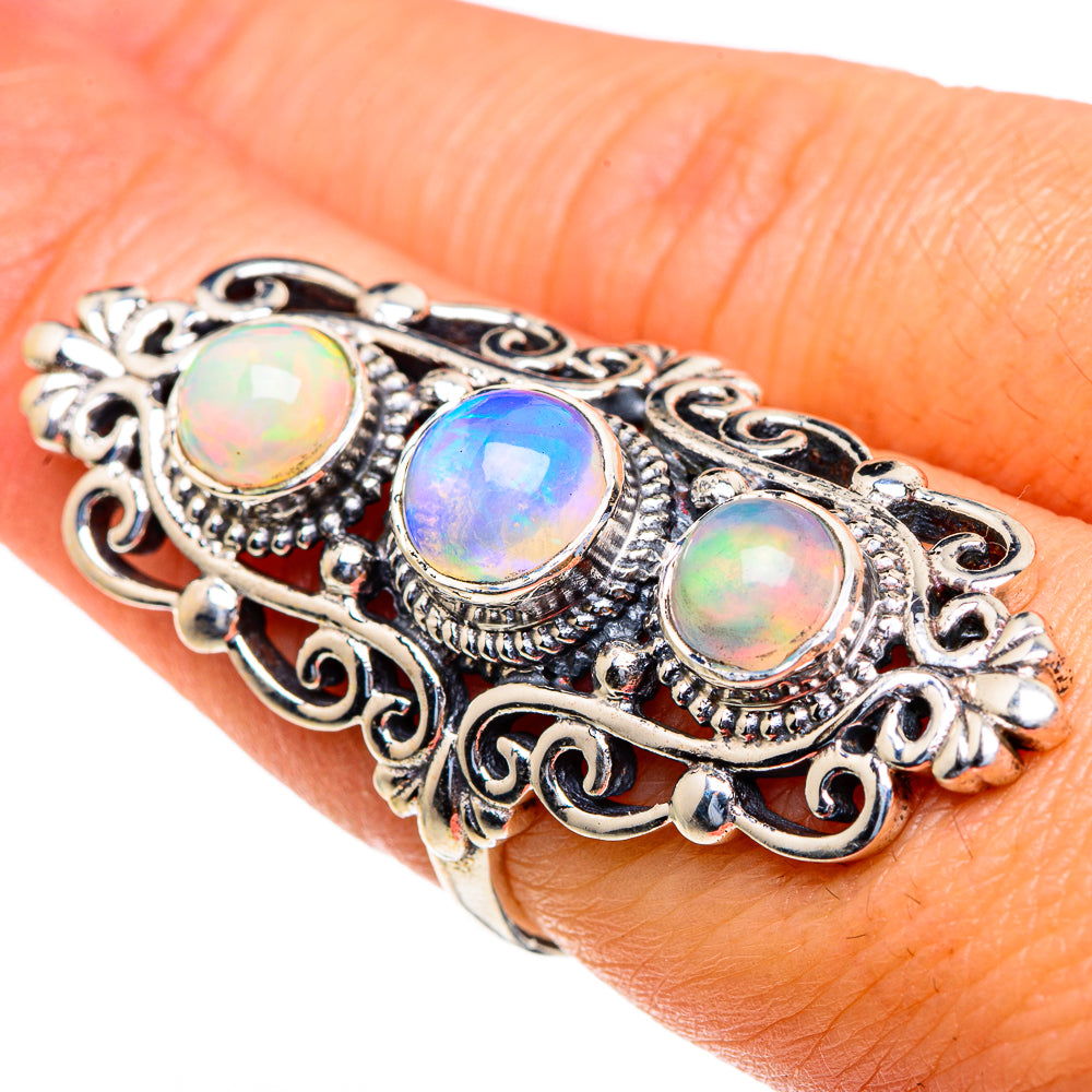 Ethiopian Opal Rings handcrafted by Anasilvercos - RING85660