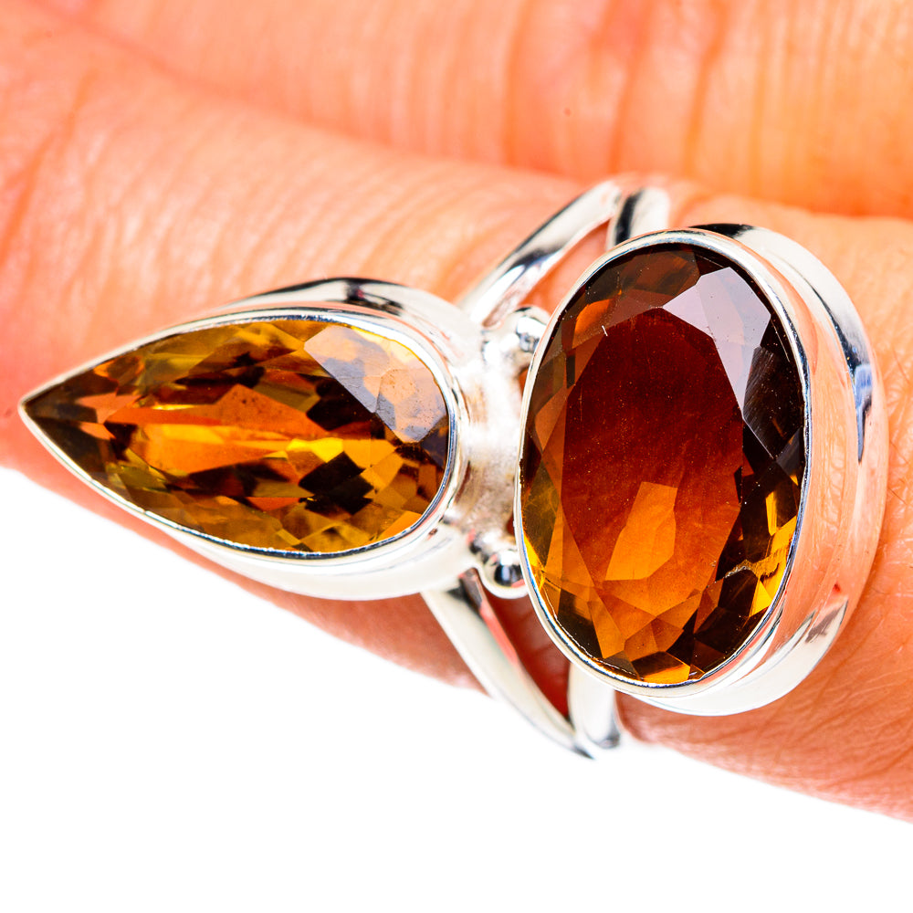 Mandarin Citrine Rings handcrafted by Anasilvercos - RING85677
