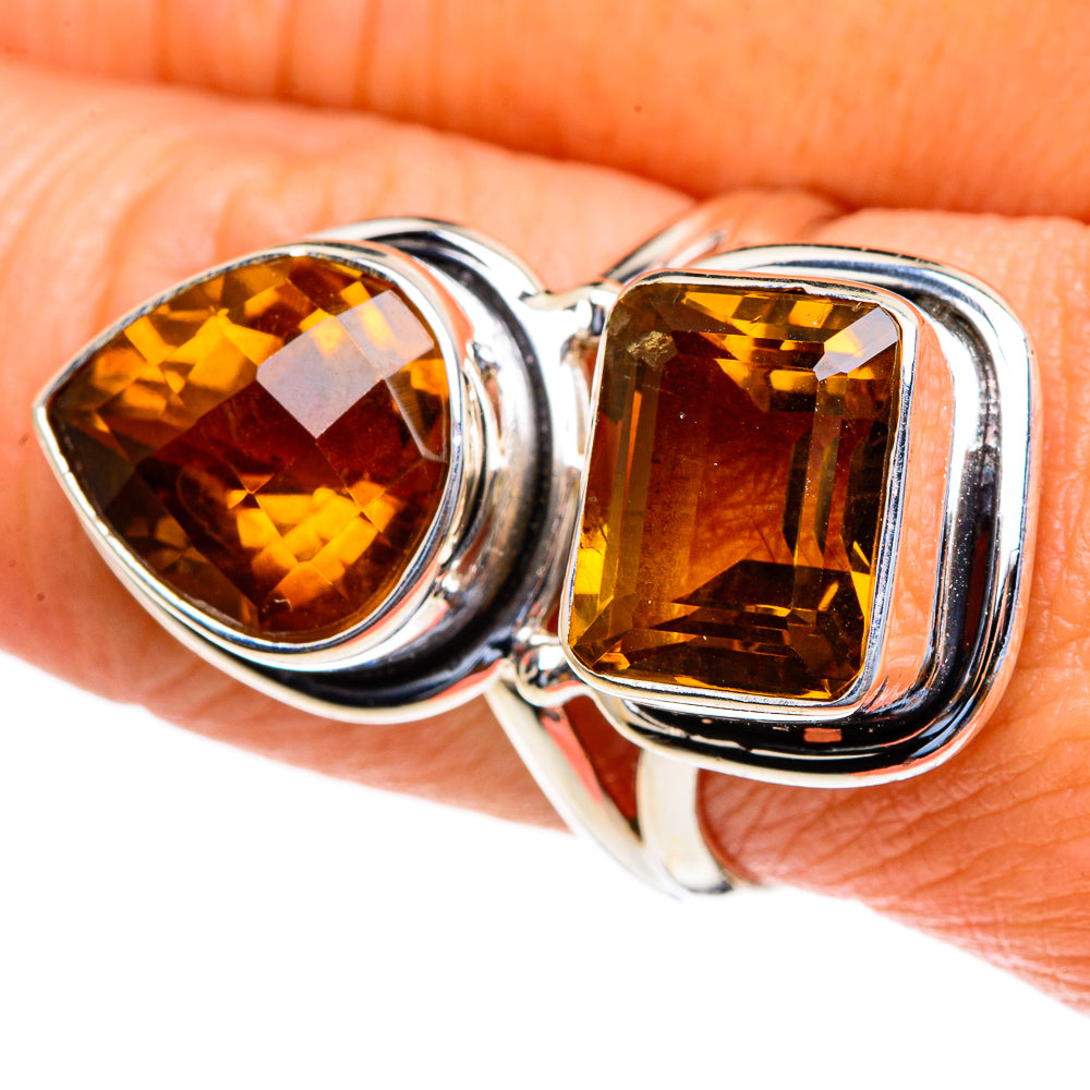 Mandarin Citrine Rings handcrafted by Anasilvercos - RING85681
