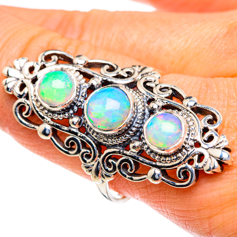 Ethiopian Opal Rings handcrafted by Anasilvercos - RING85687