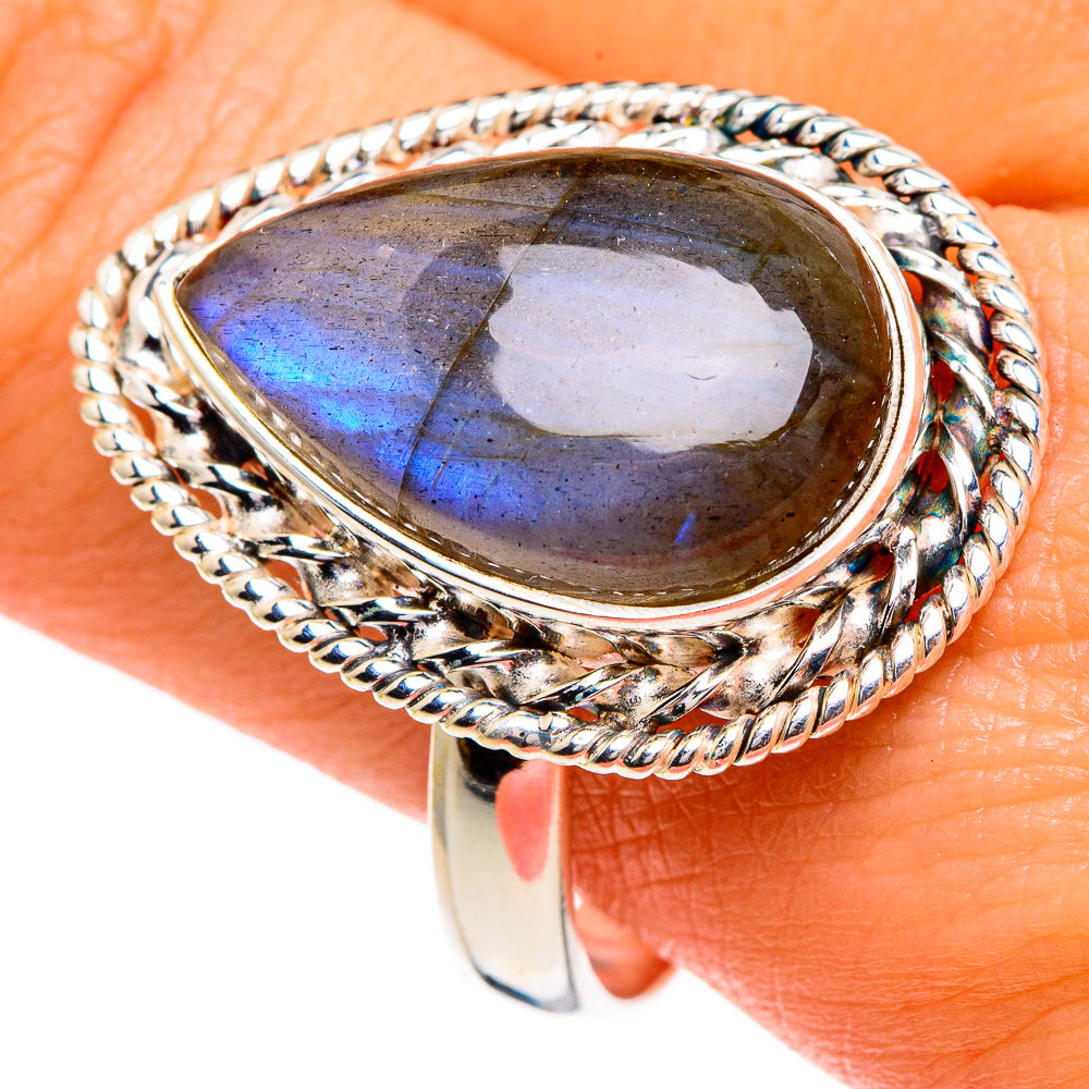 Labradorite Rings handcrafted by Anasilvercos - RING85724