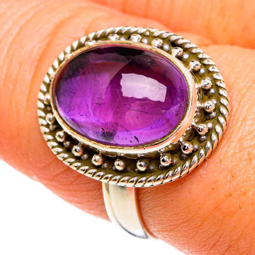 Amethyst Rings handcrafted by Anasilvercos - RING85751