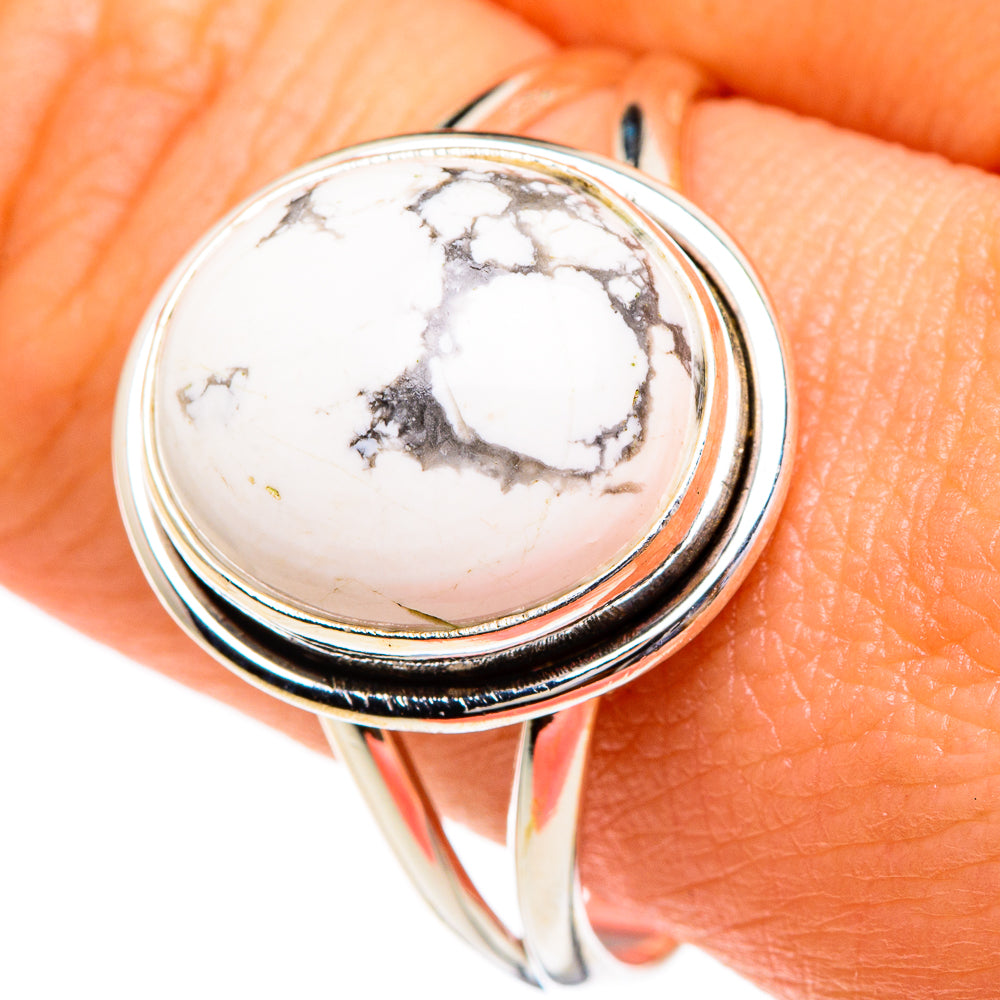 Howlite Rings handcrafted by Anasilvercos - RING85756