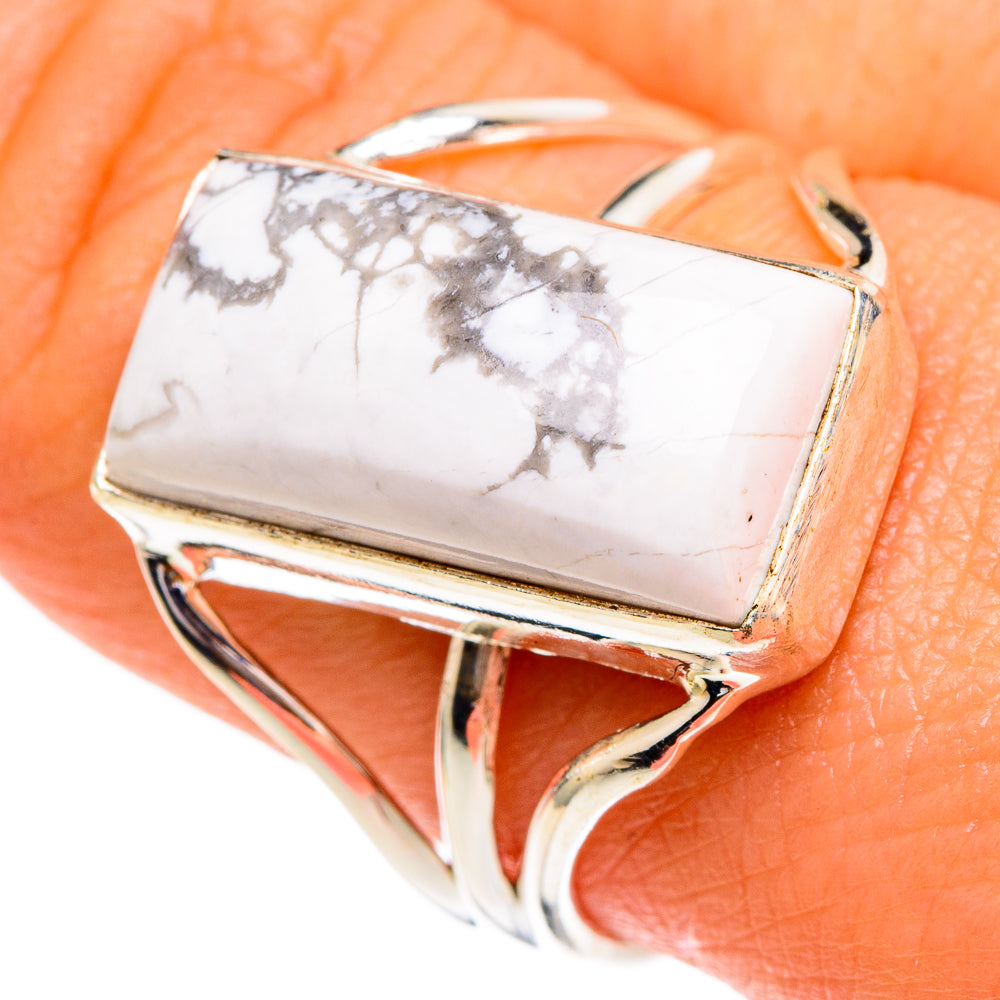 Howlite Rings handcrafted by Anasilvercos - RING85757