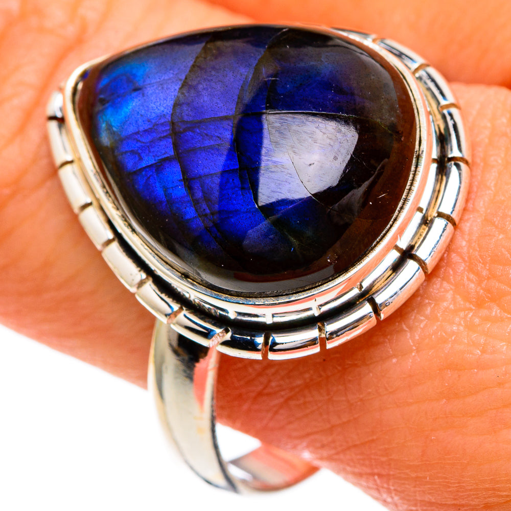 Labradorite Rings handcrafted by Anasilvercos - RING85765