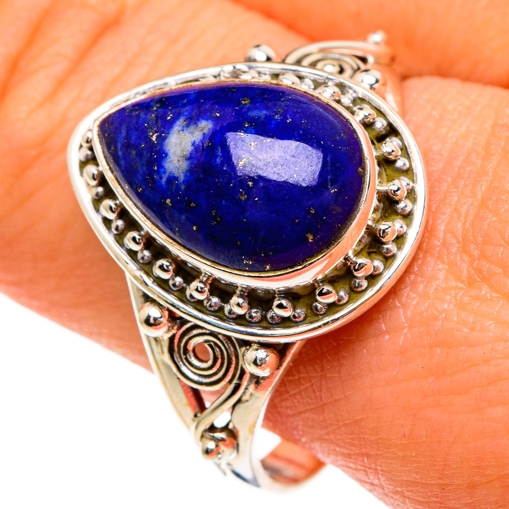 Lapis Lazuli Rings handcrafted by Anasilvercos - RING85769