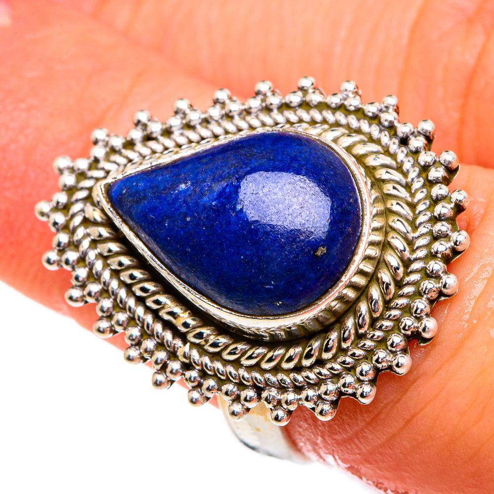 Lapis Lazuli Rings handcrafted by Anasilvercos - RING85773