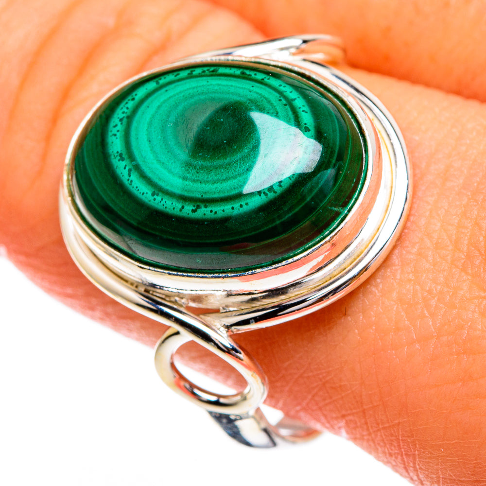 Malachite Rings handcrafted by Anasilvercos - RING85777