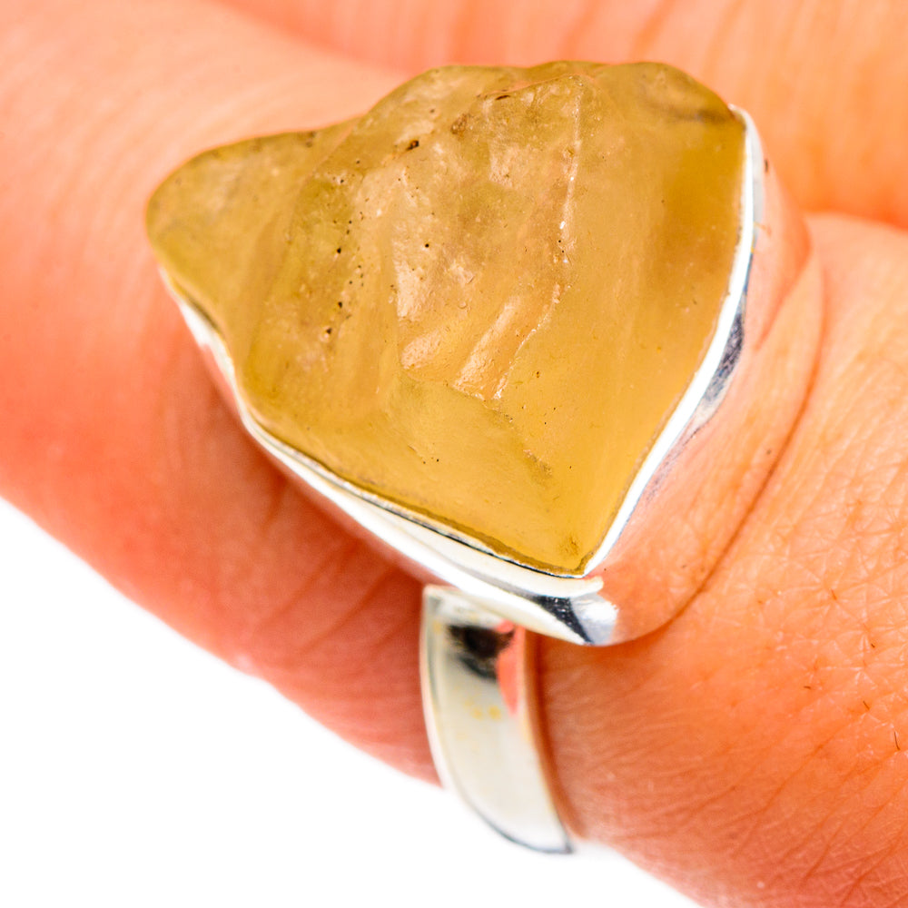 Libyan Desert Glass Rings handcrafted by Anasilvercos - RING85785