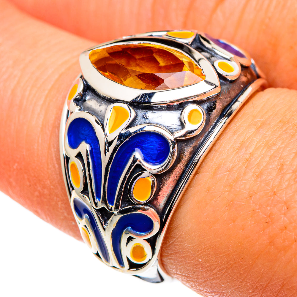 Citrine Rings handcrafted by Anasilvercos - RING85807