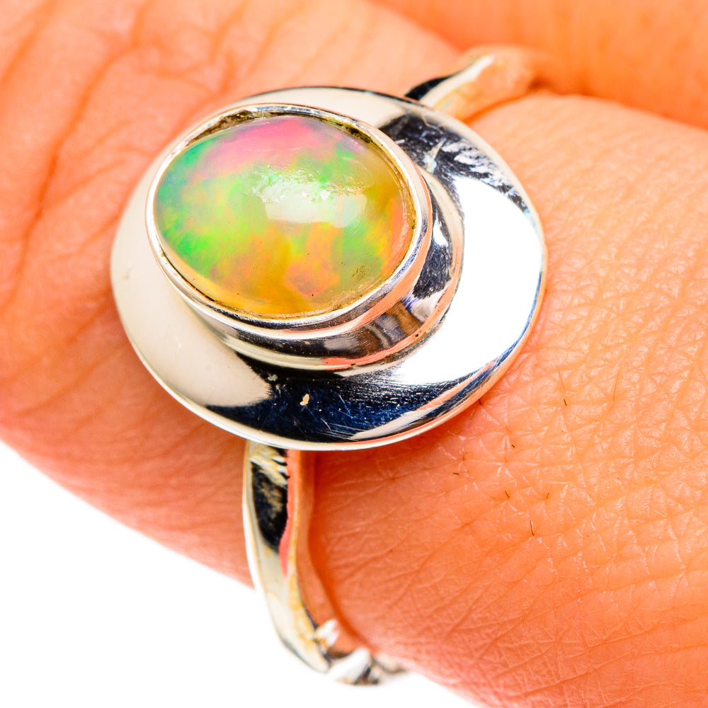 Ethiopian Opal Rings handcrafted by Anasilvercos - RING85809