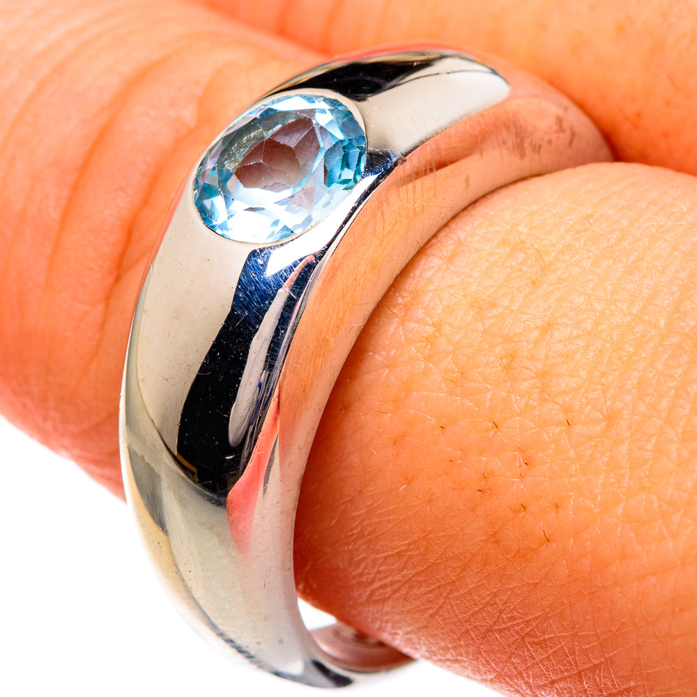 Blue Topaz Rings handcrafted by Anasilvercos - RING85859