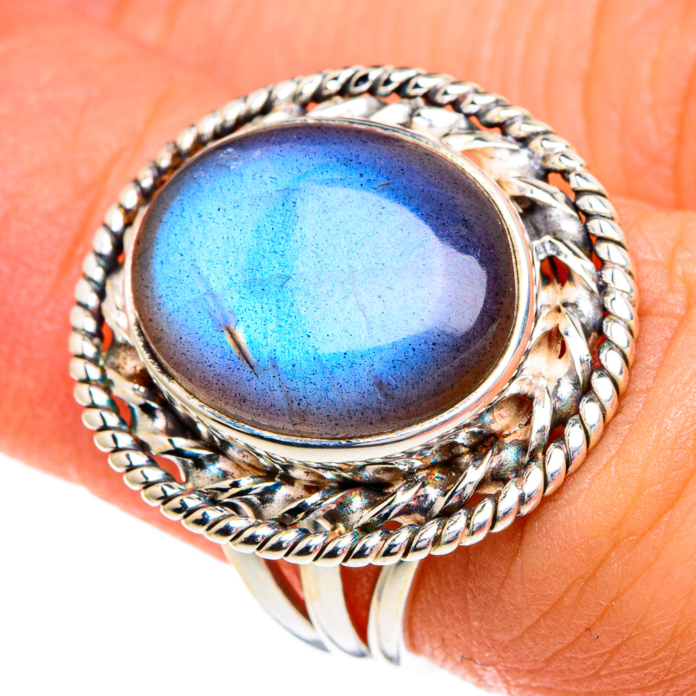 Labradorite Rings handcrafted by Anasilvercos - RING85867