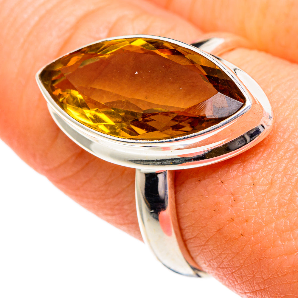 Mandarin Citrine Rings handcrafted by Anasilvercos - RING85883