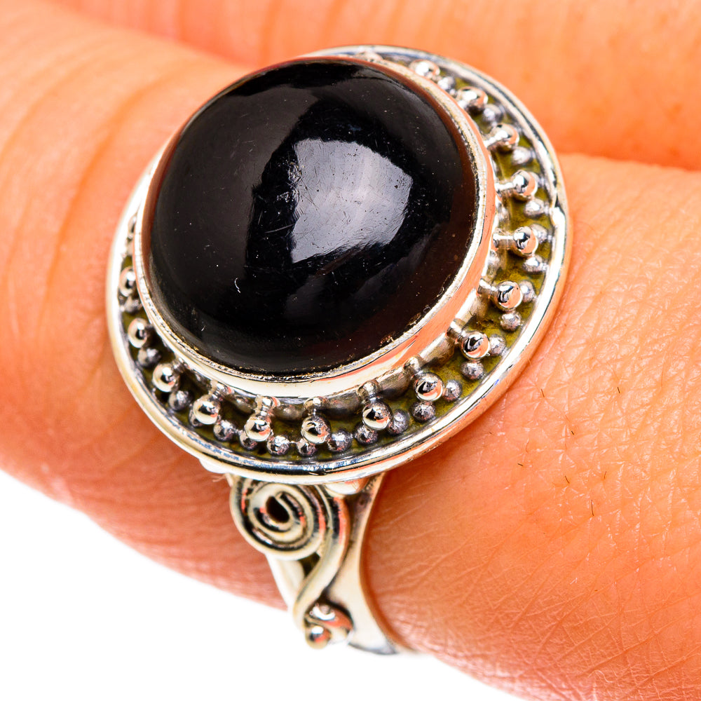 Black Onyx Rings handcrafted by Anasilvercos - RING85896