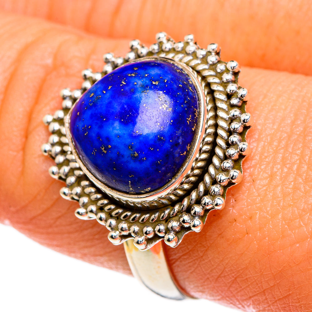 Lapis Lazuli Rings handcrafted by Anasilvercos - RING85909