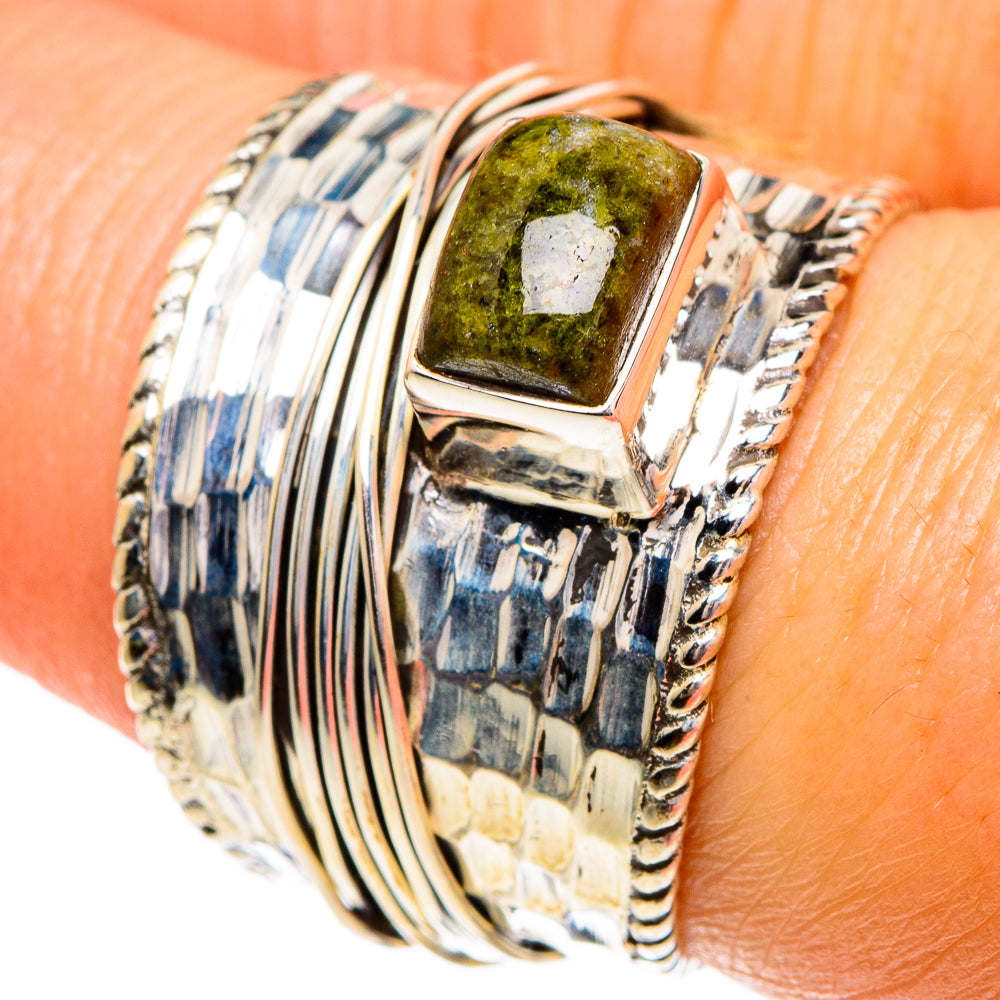 Green Tourmaline Rings handcrafted by Anasilvercos - RING85915