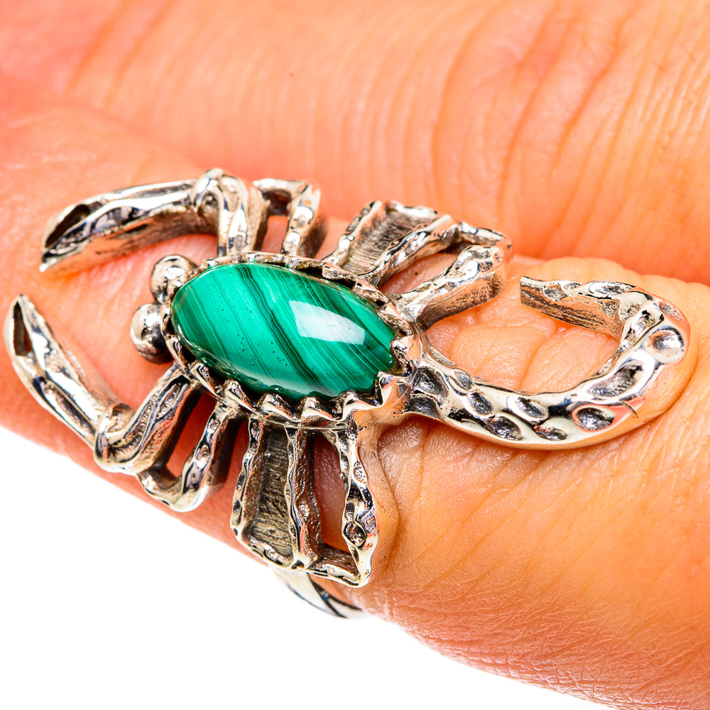Malachite Rings handcrafted by Anasilvercos - RING85922