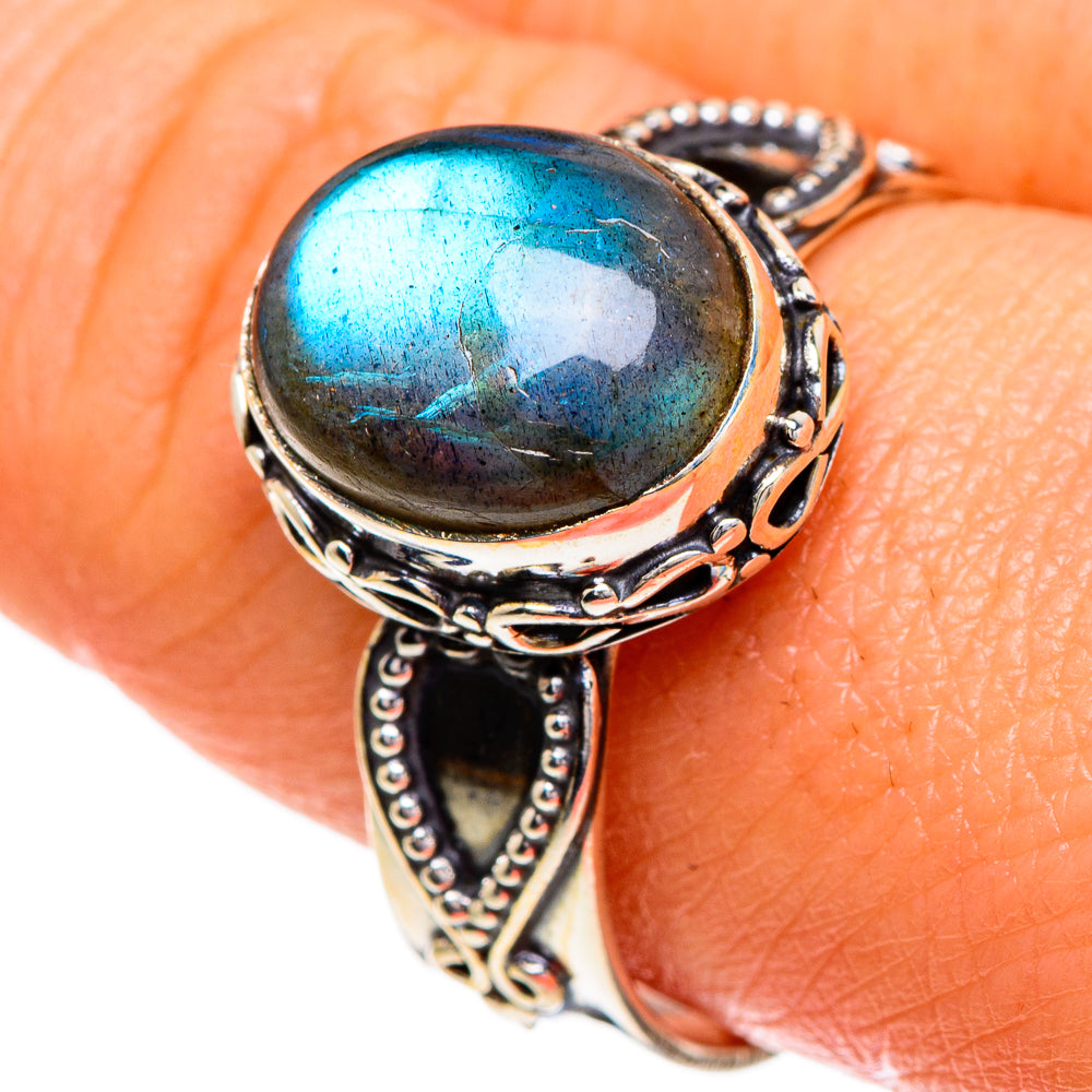 Labradorite Rings handcrafted by Anasilvercos - RING85957