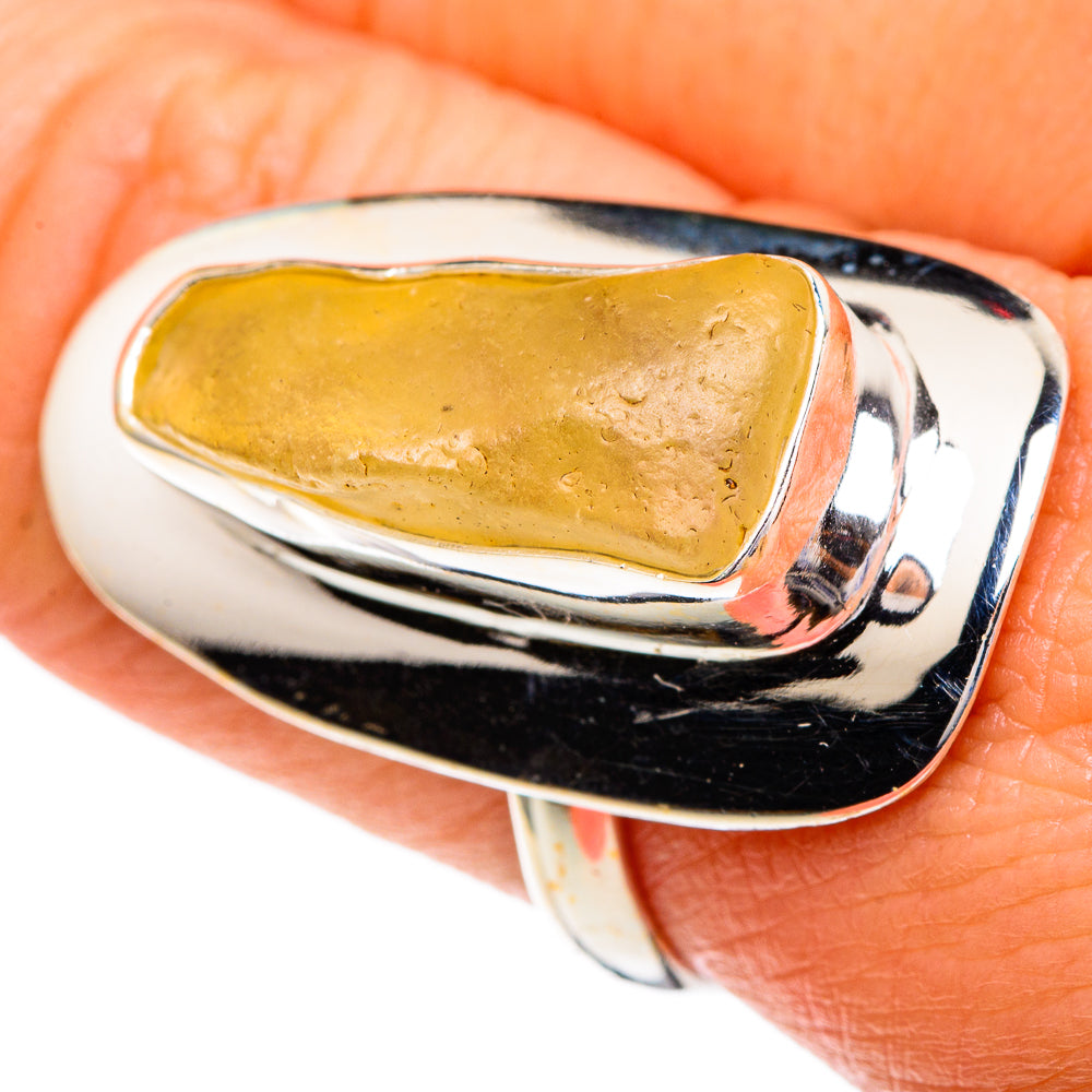 Libyan Desert Glass Rings handcrafted by Anasilvercos - RING85971