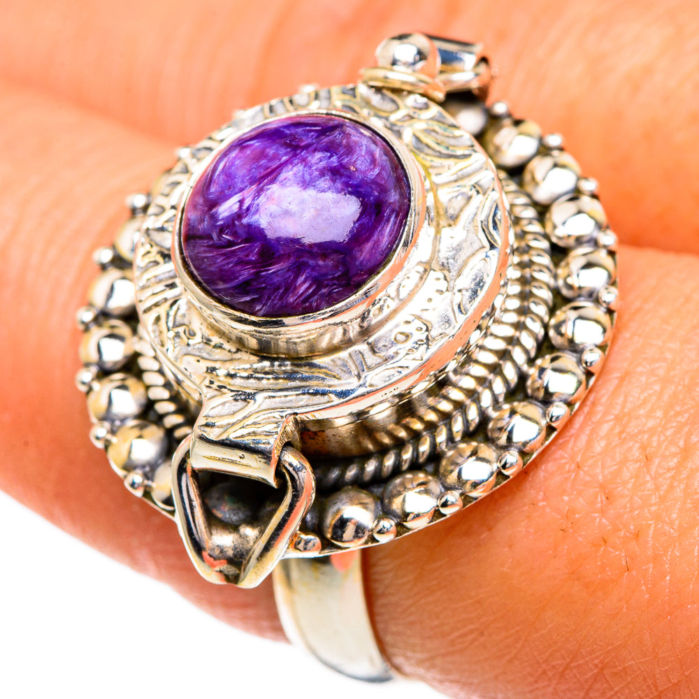 Charoite Rings handcrafted by Anasilvercos - RING85978