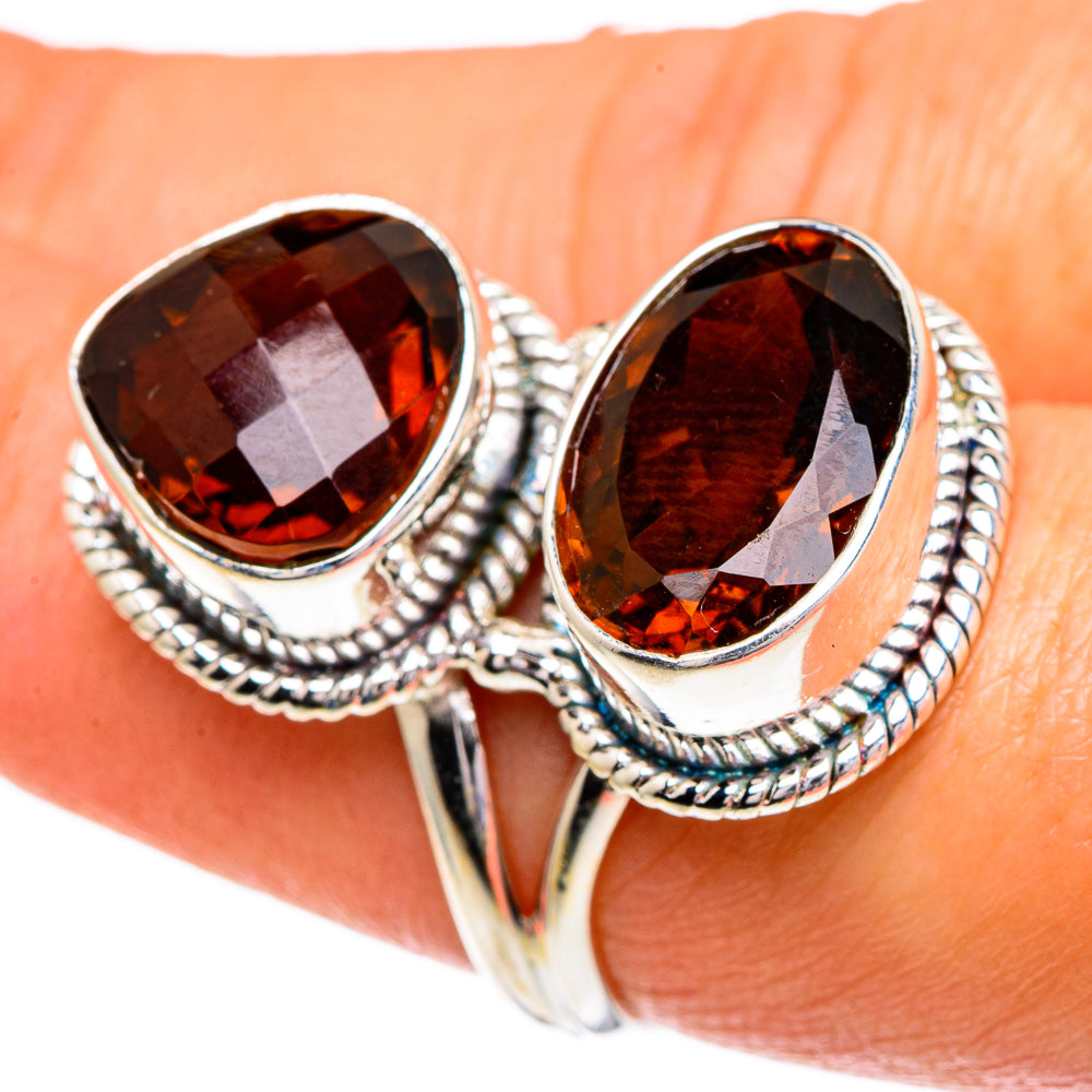 Mandarin Citrine Rings handcrafted by Anasilvercos - RING86006