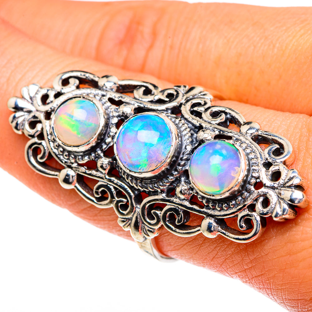 Ethiopian Opal Rings handcrafted by Anasilvercos - RING86022
