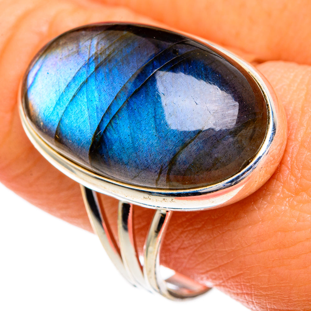 Labradorite Rings handcrafted by Anasilvercos - RING86025