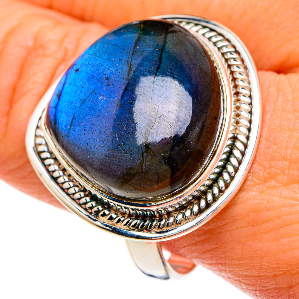 Labradorite Rings handcrafted by Anasilvercos - RING86027