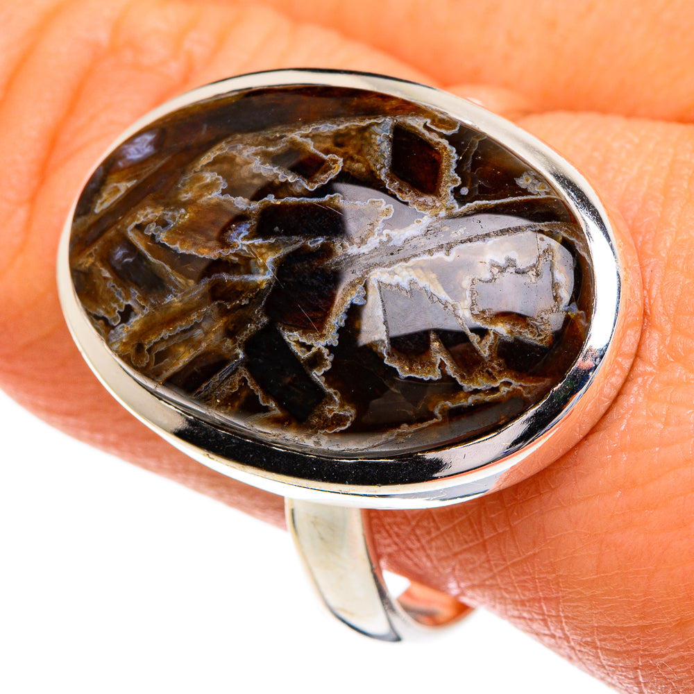 Turkish Tube Agate Rings handcrafted by Anasilvercos - RING86034