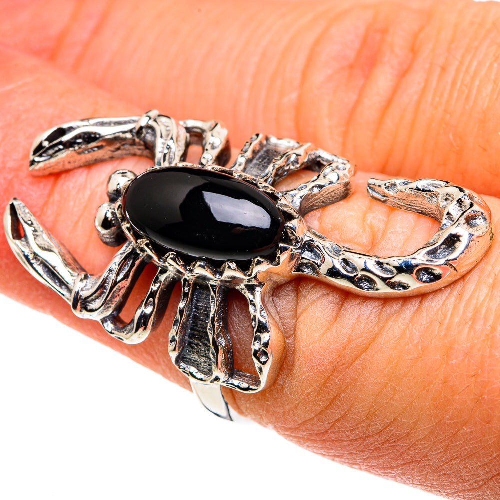 Black Onyx Rings handcrafted by Anasilvercos - RING86077