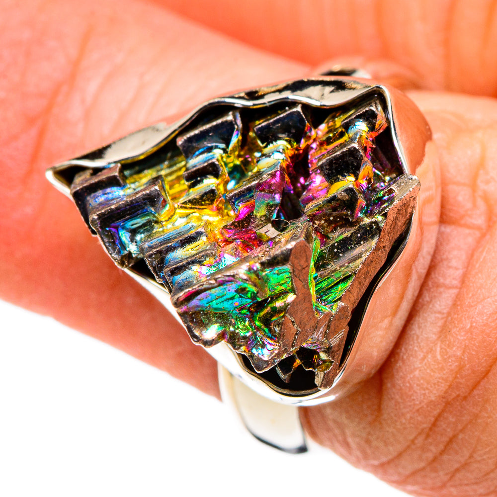 Bismuth Crystal Rings handcrafted by Anasilvercos - RING86081