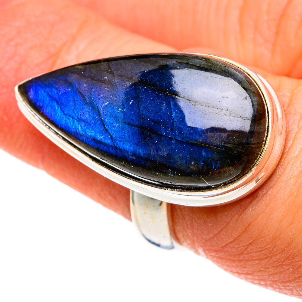 Labradorite Rings handcrafted by Anasilvercos - RING86089