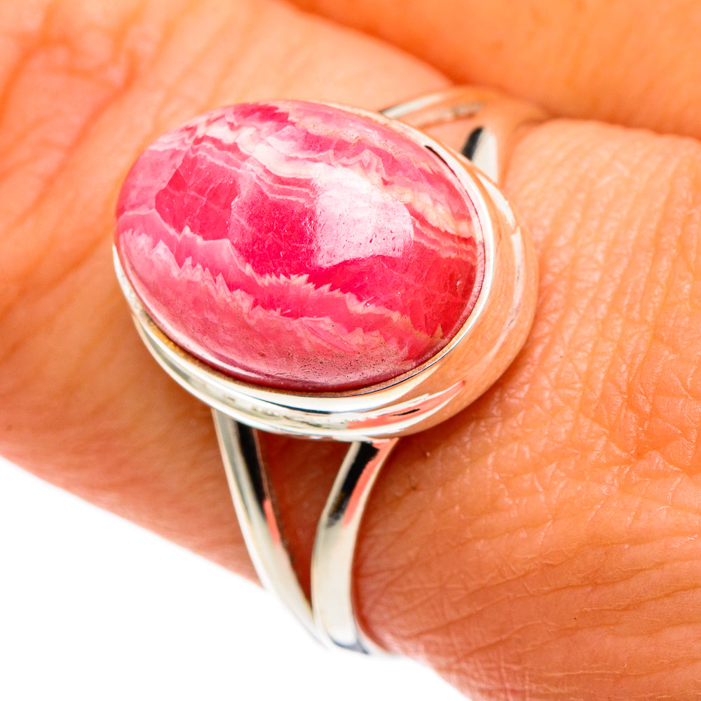 Rhodochrosite Rings handcrafted by Anasilvercos - RING86109