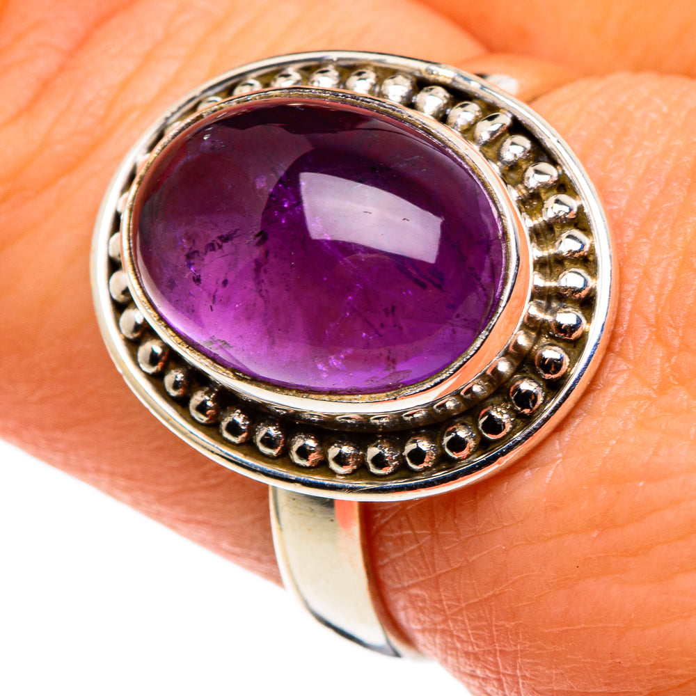 Amethyst Rings handcrafted by Anasilvercos - RING86111