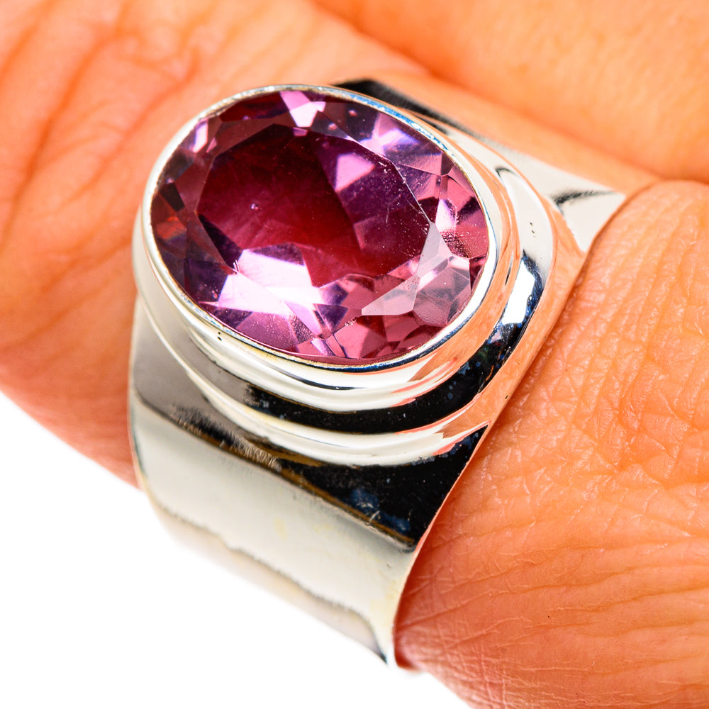 Color Change Alexandrite (lab.) Rings handcrafted by Anasilvercos - RING86115