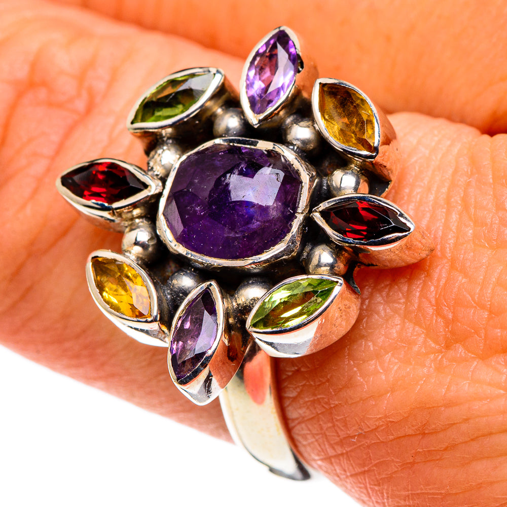 Amethyst Rings handcrafted by Anasilvercos - RING86122