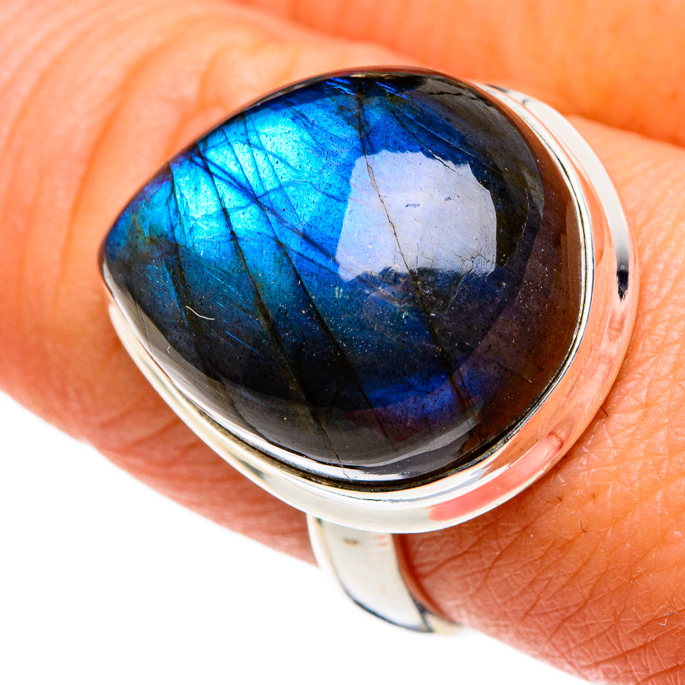 Labradorite Rings handcrafted by Anasilvercos - RING86131