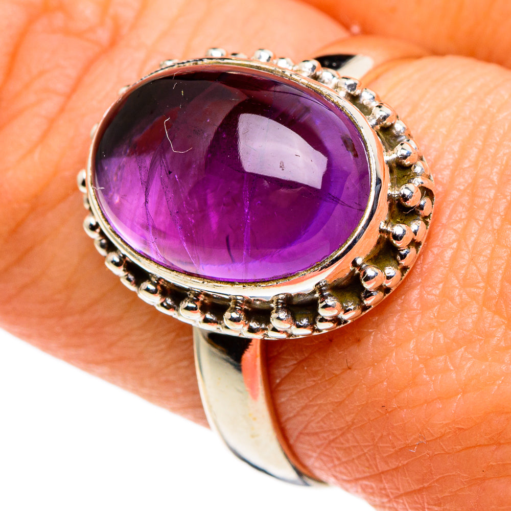 Amethyst Rings handcrafted by Anasilvercos - RING86154