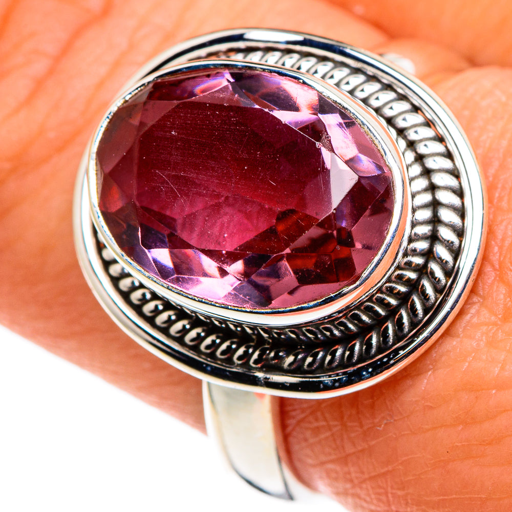 Color Change Alexandrite (lab.) Rings handcrafted by Anasilvercos - RING86155